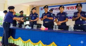 সুনামগঞ্জ জেলা পুলিশের মাসিক কল্যাণ সভায় পুরস্কৃত হলেন ছাতক থানার ওসি