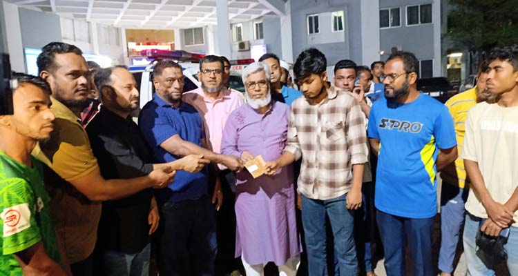 সিলেটে সড়কে প্রাণ হারানো মরদেহ বহনে অ্যাম্বুলেন্স সহায়তা দিল এসনিক