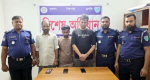 জুয়ার বিরুদ্ধে লাখাই থানা পুলিশের অভিযান, গ্রেফতার-৩