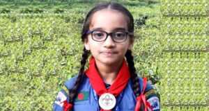 জাতীয় পর্যায়ে ‘শাপলা কাব অ্যাওয়ার্ড’ অর্জন করলো বড়লেখার আকিলা
