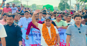 সুনামগঞ্জ জেলা ছাত্রদলের সহ-সভাপতি মাহবুবকে শুভেচ্ছা জানিয়ে আনন্দ মিছিল