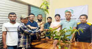 বড়লেখায় নিসচা’র উদ্যোগে শ্রমিকদের মাঝে উপহার বিতরণ