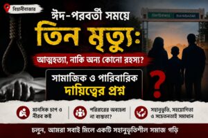 বিয়ানীবাজারে ঈদ-পরবর্তী সময়ে তিন মৃত্যু: আত্মহত্যা, নাকি অন্য কোনো রহস্য? সামাজিক ও পারিবারিক দায়িত্বের প্রশ্ন