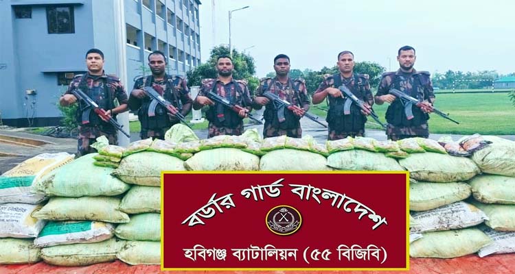 মাধবপুরে বালুভর্তি ট্রাকে লুকানো ১৮ লাখ টাকার ভারতীয় ফুসকা জব্দ