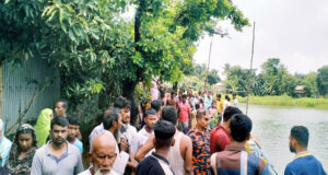 নিখোঁজের তিন ঘন্টা পর তাহিরপুরে দুই সন্তানের জননীর মরদেহ উদ্ধার
