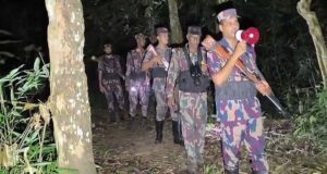হবিগঞ্জ সীমান্তে পুশ ইন ঠেকাতে বিজিবির মাইকিং