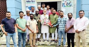 শান্তিগঞ্জ প্রেসক্লাবকে অভিনন্দন, সাংবাদিকদের প্রশংসা করলেন ফারুক আহমদ