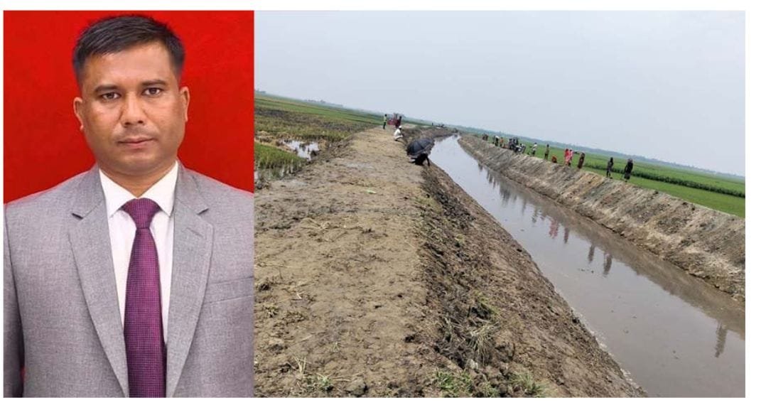 লাখাইয়ে সরকারি খাল খনন প্রকল্পের অব্যয়িত অর্থ সরকারি কোষাগারে ফেরত, প্রশংসায় ভাসছেন ইউএনও