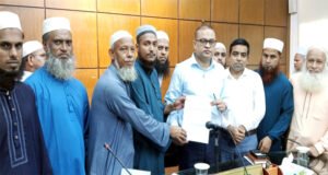 সিলেটের নবনিযুক্ত জেলা প্রশাসকের সাথে ইমাম-মুয়াজ্জিন কল্যাণ পরিষদের নেতৃবৃন্দের মতবিনিময়