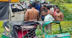 ছাতকে লেগুনা-সিএনজির মুখোমুখি সংঘর্ষে আহত ৫
