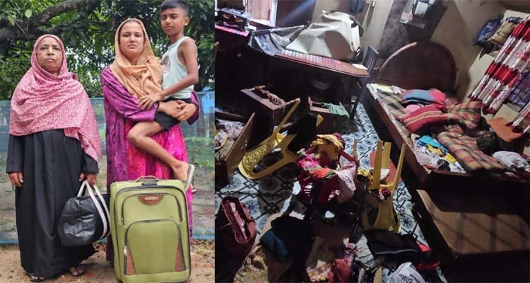 ভাইয়ে-ভাইয়ে বিরোধে গৃহহীন মা ও এক পরিবার