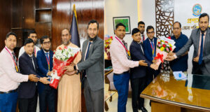দুই প্রশাসকের সঙ্গে এসবিএসি ব্যাংক কর্মকর্তাদের সৌজন্য সাক্ষাৎ