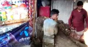 ছাতকে শাখাইতি বিদ্যালয়ের জমি দখল করে দোকানকোটা নির্মাণ
