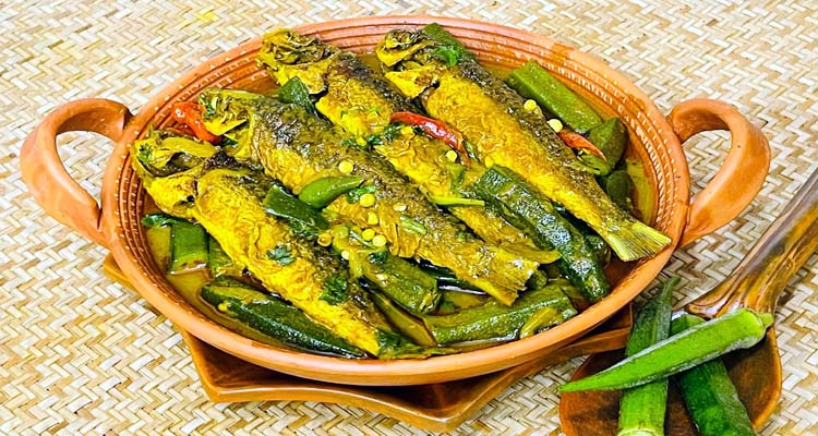 ঢ্যাঁড়স দিয়ে ভাগনা মাছের ঝাল