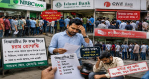 সিলেটে বিআরটিএ ফি জমা দিতে চরম ভোগান্তি, ব্যাংক থেকে ব্যাংকে ঘুরে মিলছে না সেবা