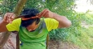 ১৭ বছর ধরে নিজের চুল নিজেই কাটেন মুজাহিদুল ইসলাম