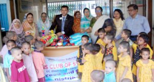 ছোটমণি নিবাসের শিশুদের মধ্যে লায়ন্স ক্লাব অব সিলেট সুরমার খাদ্য, বস্ত্র ও খেলনা বিতরণ
