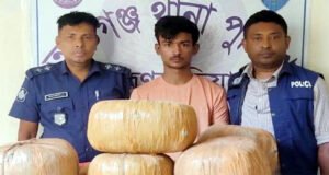 মাধবপুরের ৫২ কেজি গাঁজাসহ মাদক কারবারি গ্রেফতার