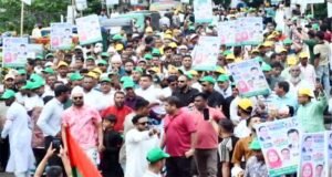 বিশ্বনাথে বিএনপির আনন্দ র‌্যালী-পথসভা