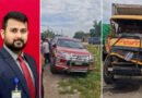 মাধবপুরে ইউএনওর জিপের সঙ্গে কাভার্ডভ্যানের মুখোমুখি সংঘর্ষ