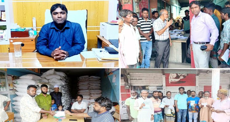 লাখাইয়ে ন্যায্যমূল্যে কৃষকদের মাঝে সার পৌঁছে দিতে বাজার তদারকি