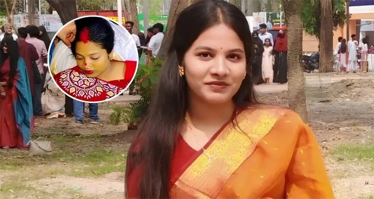 নিথর দেহে সিঁদুর পরিয়ে স্ত্রীর মর্যাদা দিলেন হবু বর