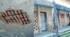 নানা সংকটে মধ্যনগরে মহিষখলা মাদ্রাসা, ঝুঁকিপূর্ণ ভবনে পাঠদান