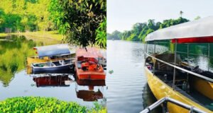 পাহাড়ের মাঝখানে অপরূপ সৌন্দর্যের ভাটিয়ারি লেক