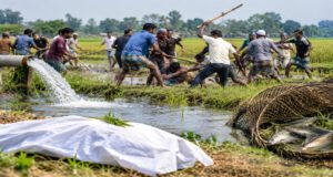 জগন্নাথপুরে পানি সেচ ও মাছ ধরা নিয়ে দুপক্ষের সংঘর্ষ, নি হ ত ১